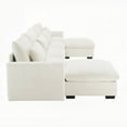 thumbnail image 5 of Modern Corduroy U-Shaped Sectional Sofa for Living Room - 4 Seater with Storage, 5 of 15