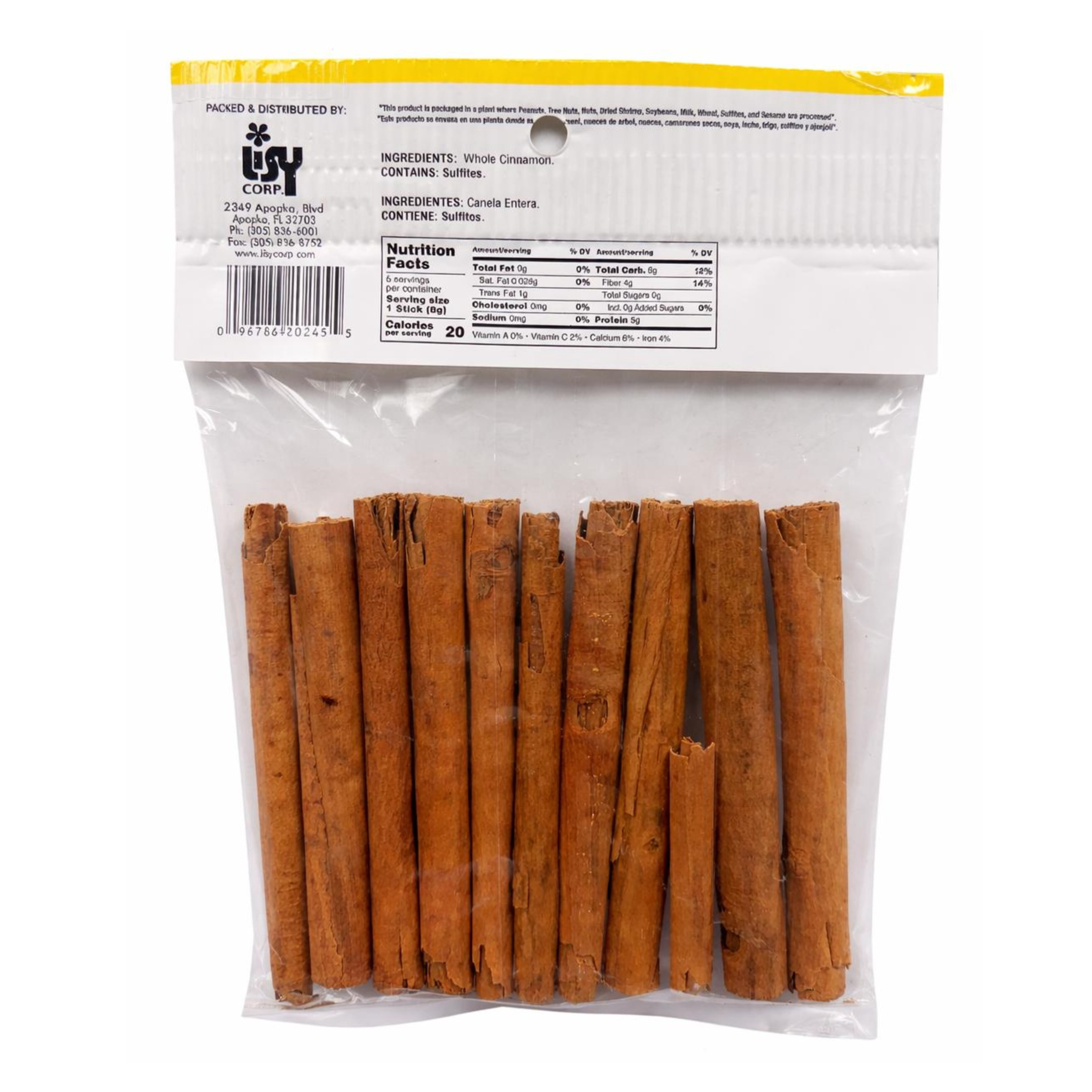 Lisy Orale Whole Cinnamon Sticks, 3 oz - Walmart.com