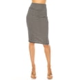 thumbnail image 2 of Women's Elegant Pencil Skirt with Large Waistband, 2 of 4