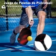 thumbnail image 3 of Set de Pickleball Bluelander con Red Portátil de 6.7 m, 4 Paletas, 8 Pelotas y Bolsa de Almacenamiento, 3 of 6