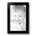 thumbnail image 2 of ArtToFrames 7" x 11" Satin Black Picture Frame, 7x11 inch Black Wood Poster Frame (WOM-1451), 2 of 8