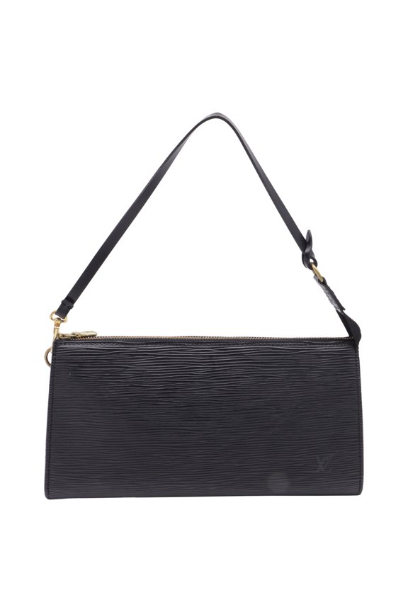 Pre-Owned Louis Vuitton Epi Pochette Accessories in Black Epi Leather