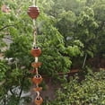 thumbnail image 7 of SLYNSHome Rain Chains for Outside,Rain Catcher Chain with Bee and Honeycomb Decor,Hanging Rain Hutter Chain Downspout for Garden Drainage & Eaves, 7 of 7