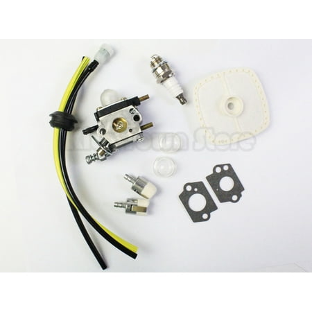 AOOLIVE Carburetor for Zama C1U-K54A Mantis Tiller 7222 Echo 12520013123 Carb Fuel Line
