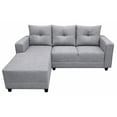 thumbnail image 2 of Sala Esquinera El Bazar Store Demeter Gris plata 210x160 cm, Tela Lino nacional, Modular, Love seat, chaise, 2 of 6