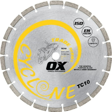 

OX TOOLS OX-TC10-9 Trade General Purpose / Concrete 9 Diamond Blade 7/8 - 5/8 Arbor