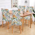 thumbnail image 2 of Yayeee 2 Pack Dining Chair Covers Stretch Parson Chairs Slipcovers Seat Protector, Green Floral Pattern, 2 of 6