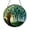 Acrylic 3.5 Inch, variant on Whimsical Forest with Flowing Willow Tree Stained Glass Suncatcher, Decorative Window Hanging Art Panel for Cottage Style Decor