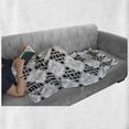 thumbnail image 6 of Celtic Soft Flannel Fleece Throw Blanket, Scandinavian Celtic Regular Interlace Nested Old Motif Old School Vintage Design, Cozy Plush for Indoor and Outdoor Use, 50" x 70", Grey White, by Ambesonne, 6 of 6