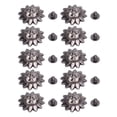 thumbnail image 2 of Juego De Tornillos De Remache, Remaches Resistentes A La Corrosión En Forma De Sol, Uso Versátil, Metal De aleación De Zinc, 10 Juegos De 20 Mm Para Ropa, Zapatos, Manualidades, 2 of 7