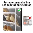 thumbnail image 4 of Zapatero de puerta 10 pisos organizador de calzado sobre la puerta colgante desmontable gran capacidad para guardarropa sala de estar, 4 of 7