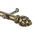 thumbnail image 2 of 13/16" Dia Adjustable 48-84" Alonzo Curtain Rod in Antique Brass, 2 of 3