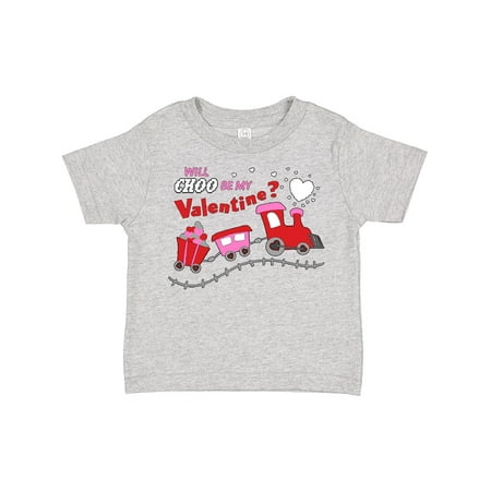 

Inktastic Will Choo Be My Valentine Valentine s Day Train Gift Toddler Boy or Toddler Girl T-Shirt