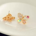 thumbnail image 5 of Dalazy 1 Paire de Boucles d'Oreilles en Strass Boucles d'Oreilles Papillon Perles Creuses Boucles d'Oreilles Femmes Filles Boucles d'Oreilles en Cristal, 5 of 5