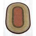 thumbnail image 3 of Home Indoor Decorative Jute C-019 Burgundy, Mustard Braided Rug, Oval 8' x 11', 3 of 3
