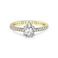 thumbnail image 3 of 1 Carat IGI Certified Pear Shape Lab Grown Diamond Engagement Ring | 14K Yellow Gold | Claire Full Eternity Lab Diamond Ring | FG-VS1-VS2 Quality Friendly Diamonds, 3 of 5