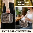 thumbnail image 5 of Xixirimido Bible Cover Case for Women Men Large Bible Cover with Handle Quilted Bible Carrying Case Bag Bible Study Supplies Accessories, Abstract Skull & Rose Floral Print, 5 of 7