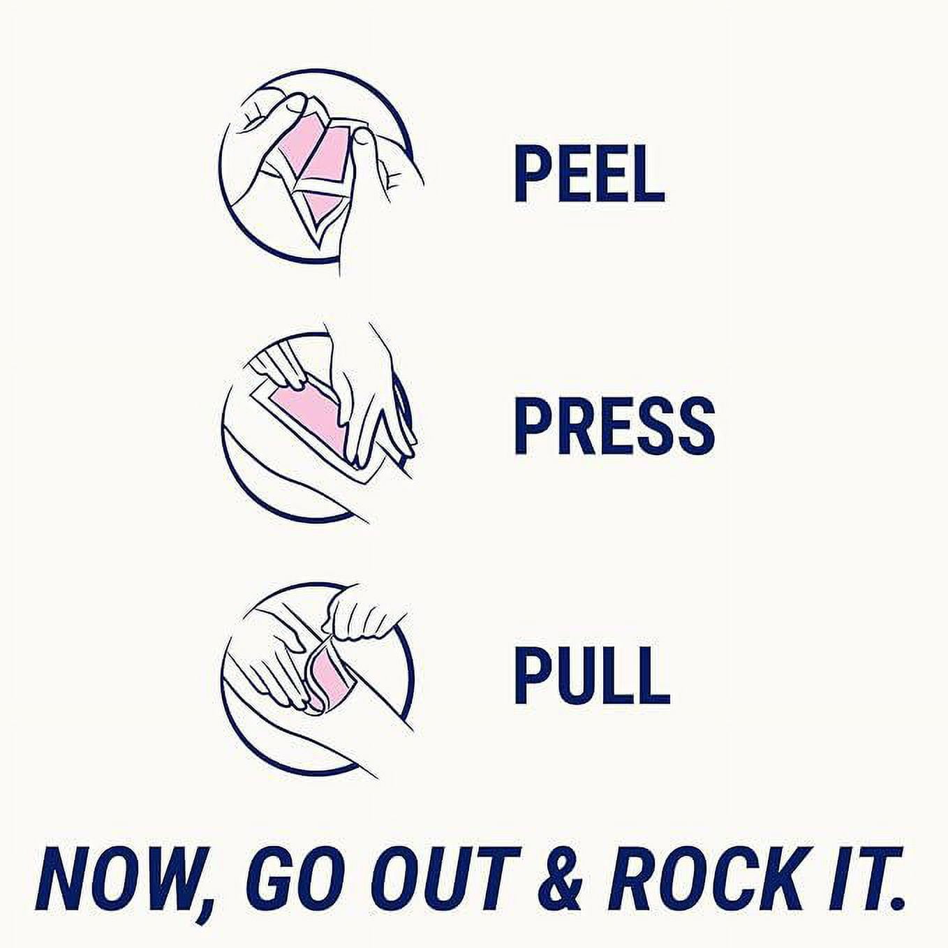 Nair Wax Ready Strips for Sensitive Skin with Coconut Milk Oil, 32 Wax strips + 3 Wipes