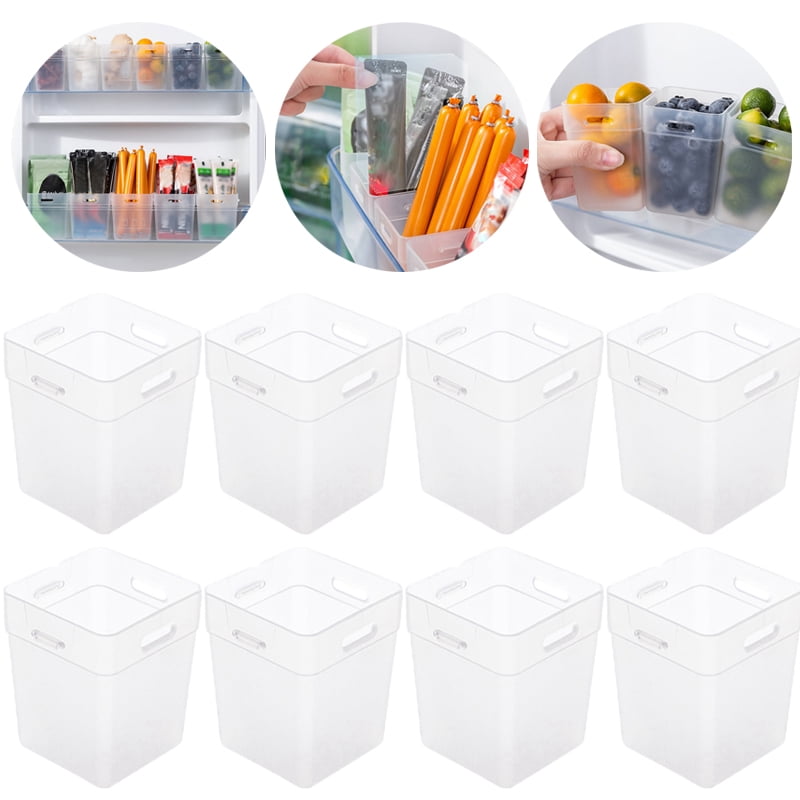 Xmarks Set of 8 Organizers 8 Refrigerator Organizer Bins Storage