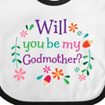thumbnail image 4 of Inktastic Will You Be My Godmother Proposal Boys or Girls Baby Bib, 4 of 4