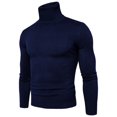 thumbnail image 1 of Winter Knitwear For Men Long Sleeve Turtleneck Slim Fit Pullover Sweater, 1 of 10