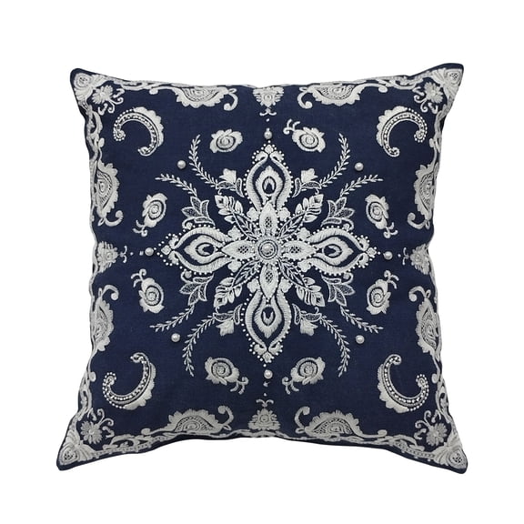 17.5" Blue Bandana Pillow by Ashland  - Spring Home Decor