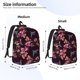thumbnail image 2 of Balery Humming Bird And Tropical Mochila Clásica Impresa Básica para Viaje, Mochila Escolar Resistente al Agua, Mochila de Lona con Correas Ajustables-Small, 2 of 5