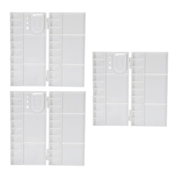 unbranded  3 Pcs Watercolor Flip Palette Gouache Rectangular Paint Box