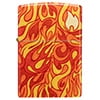 540 Tumbled Brass Fire Zippo Design