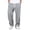Grey@GC@, variant on Mens Casual Pants Wide Leg Waffle Pants for Men Trendy Elastic Waist Drawstring Solid Soft Casual Joggers Pant With Pockets