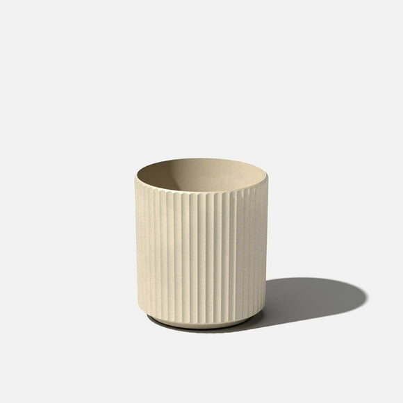 Veradek Demi Series 12" Plastic-Stone Planter - Sand