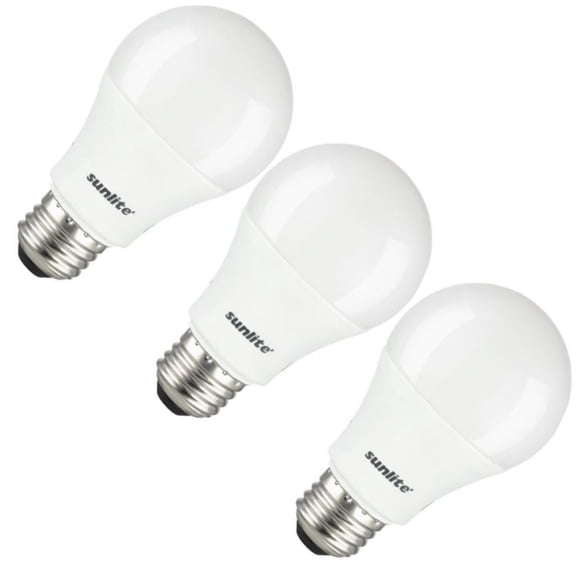 3Pk. Sunlite 14w LED Household Light Bulbs E26 Medium Base 6500K Cool White