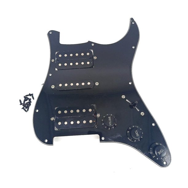 Panel doble cuadrado simple doble con conjunto de línea de captación, conjunto completo de piezas de repuesto para guitarras eléctricas