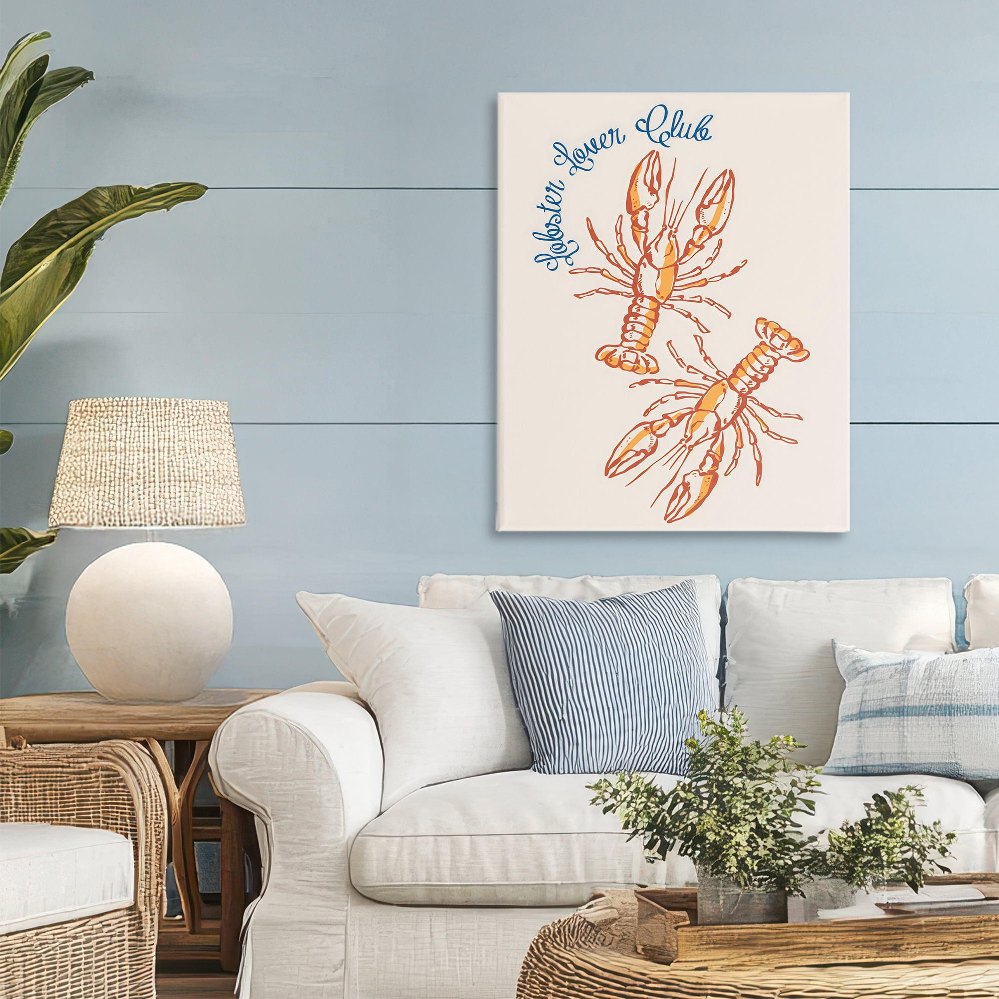 Stupell Industries Lobster Lover Club Canvas Wall Art, design by The Prints Vibe
