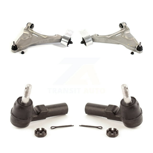 TOR Front Suspension Control Arm Assembly and Tie Rod End Kit for Car 2006-2011 Buick Lucerne Cadillac DTS - Left Right Side (Driver Passenger) KTR-102918