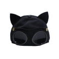 thumbnail image 1 of Sonducket Gorra de béisbol con gafas de piloto, gorra transpirable con viseras para el sol, gorras para otoño e invierno, gorras con Sombreros Negro, 1 of 6
