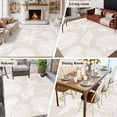 thumbnail image 6 of Summer Marine Life Washable Area Rug 5 x 8 ft Graffiti Corals Shell Conch Sea Starfish Retro, Soft Non Slip Rugs Stain Repellent Indoor Felt Carpet for Living Dining Room Bedroom Home Office, 6 of 9