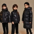 thumbnail image 5 of Mercatoo Winter Coat Boys Girls Long Heavyweight Puffer Jacket with Detachable Hood Kids Waterproo𝐟 Zip up Thick Snowsuit, 5 of 9