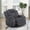 Dark Gray, variant on OakvillePark Lumora Corduroy Manual Reclining Chair with Cup Holders, Dark Gray