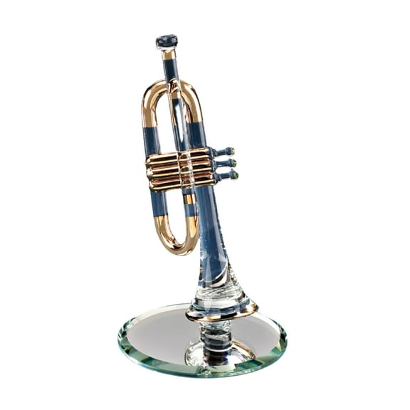 Glass Trumpet Figurine