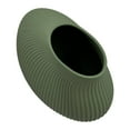 thumbnail image 5 of Bergamo Art 7 Inch Wide Modern Ceramic Vase for Flowers in Green, 5 of 5