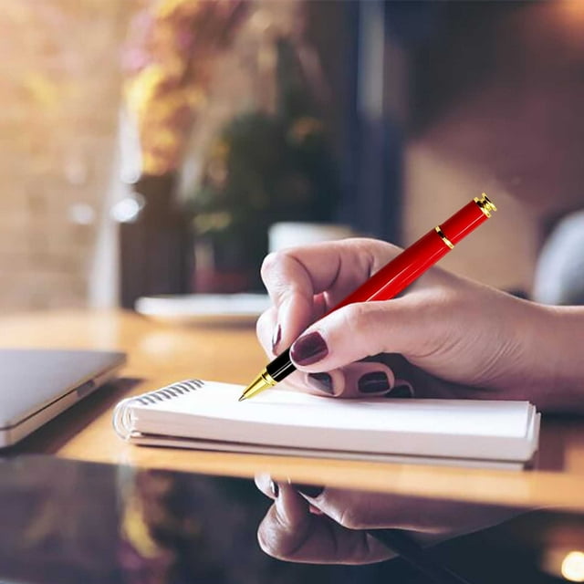 Elegant Metal Ballpoint Pen Executive Writing Instrument Smooth Ink Flow for Business Craft Stationery