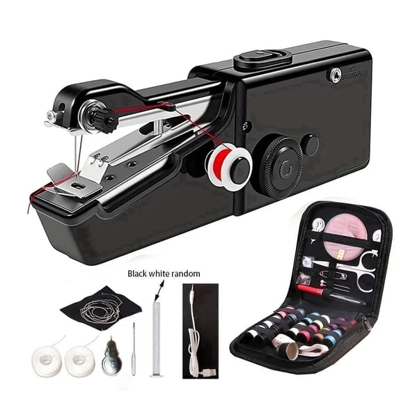 Handheld Sewing Machine, Mini Handheld Sewing Machine for Quick Stitching, Portable Sewing Machine Suitable for Home, Travel and DIY, Electric Handheld Sewing Machine for Beginners