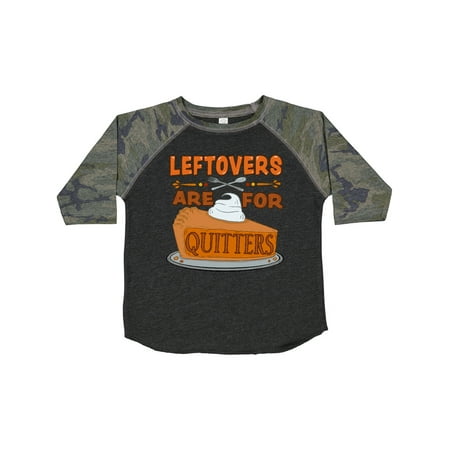 

Inktastic Leftovers Are for Quitters with Pumpkin Pie Gift Toddler Boy or Toddler Girl T-Shirt