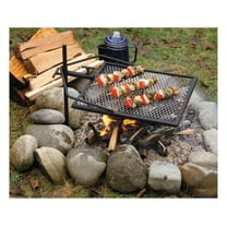 Adjust-A-Grill Camping Grill - Makes Outdoor Cooking Easier and Safer Black