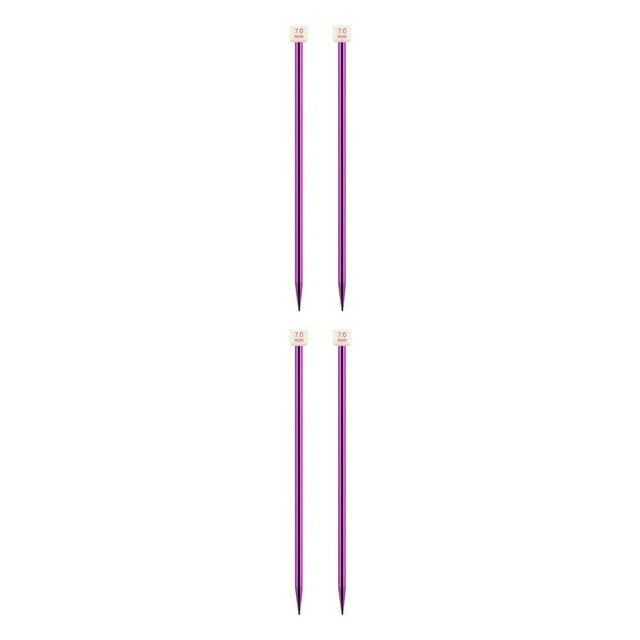 Maytalsory Color Random Single Pointed Knitting Needles Weaving Needle Handknitting Tool Needleworking Equipment Household Supplies 7.0mm 2Set