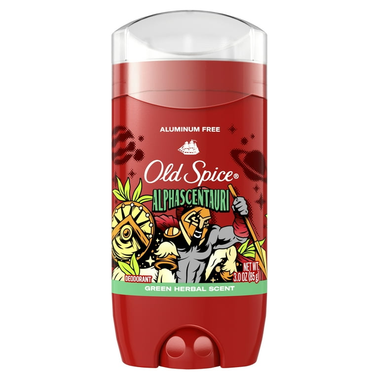 Old Spice Aluminum Free Deodorant for Men, Alphascentauri, Green