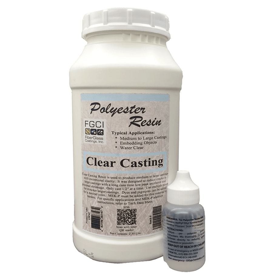CLEAR CASTING POLYESTER RESIN 1 Quart, RESIN FOR CASTING ...