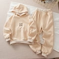 thumbnail image 2 of Coerni Baby Boy Fall Winter Clothes Toddler Boy Outfits Long Sleeve Hoodies Sweatshirt Tops Pants 2 Piece 4-10 Years, 2 of 7