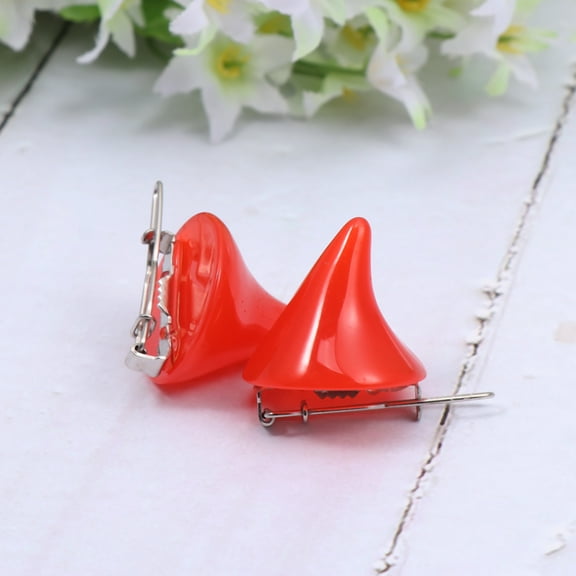 LOLIPPYY 2Pcs Red Hair Clips Hairstyle Accessories Durable Lightweight for Party